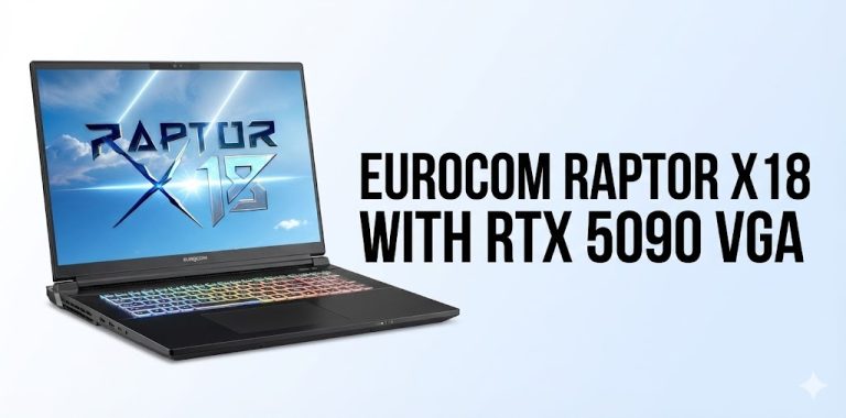 لپ‌تاپ Eurocom Raptor X18 با RTX 5090: نگاهی به آینده ابرکامپیوترهای قابل حمل