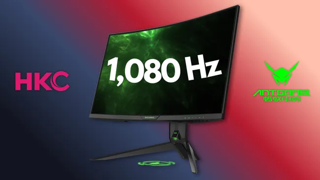 رونمایی HKC از اولین مانیتور گیمینگ ۱۰۸۰ هرتز جهان با فناوری Dual-Mode
